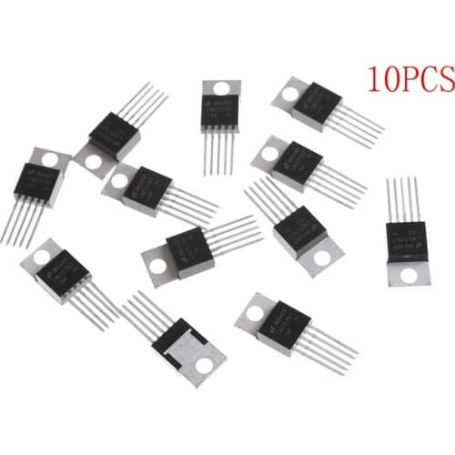 10pcs LM2576T-ADJ LM2576T LM2576 ADJ Switching Regulator TO-220