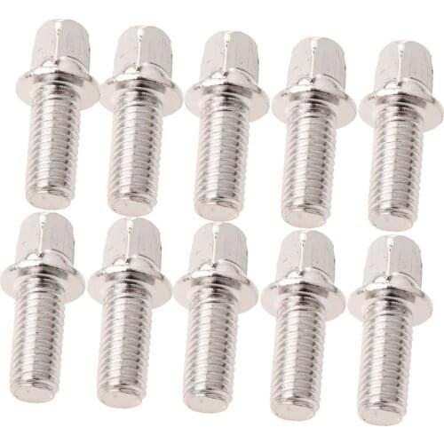 10 Pieces Metal Drum Kit Pedal Beater Mallet Mount Screws DIY Percussion Instrument Accessory