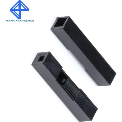 200pcs Dupont Head 2.54mm 1P 1X1P Dupont Plastic Shell Pin Head Connector Jumper Wire Cable Housing Plug Female