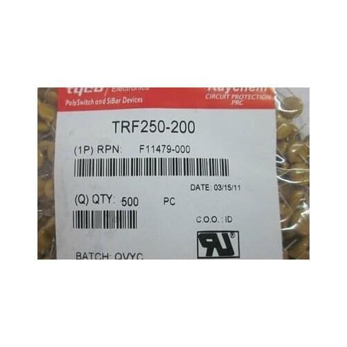 500PCS x TRF250-200 TF200 0.2A 250V PTC Resettable Fuse