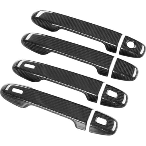 ABS Carbon Fiber Door Handle Cover For Toyota Alphard Vellfire AH30 2015-2019 2018 Car Accessories Stickers Trim Set Accessories