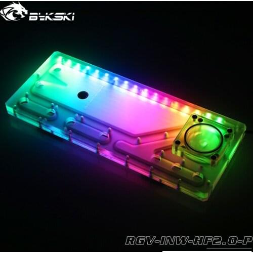BYKSKI Acrylic Tank Use for IN WIN H-Frame2.0 Computer Case / Combo DDC Pump Water Cooling Channel Solution,RGV-INW-HF2.0-P