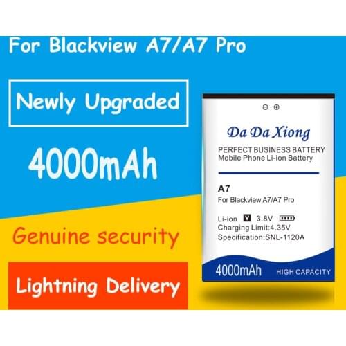 Free Shipping 0 Cycle 4000mAh Battery For Blackview A7 A7 Pro High Quality Smart Phone Battery