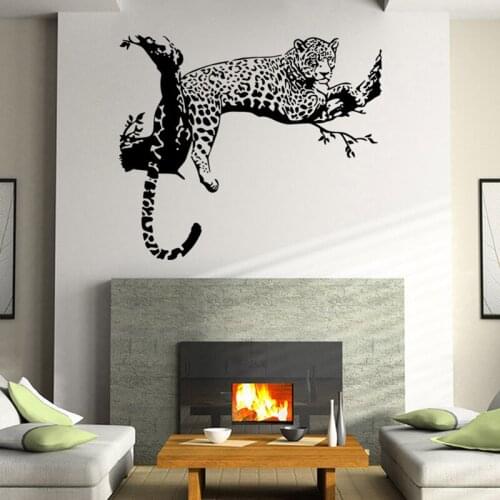 Large Leopard Vinyl Wall Sticker Home Decoration Animal Wall Murals Wallpaper Home Design Poster Art Decals Muurstickers A399
