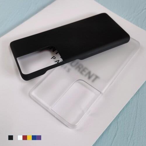 For Samsung Galaxy S20 FE S21 Plus Note20 Ultra 5G Anti-fingerprint Ultra-thin Smooth Matte PC Case Hard Back Protective Cover