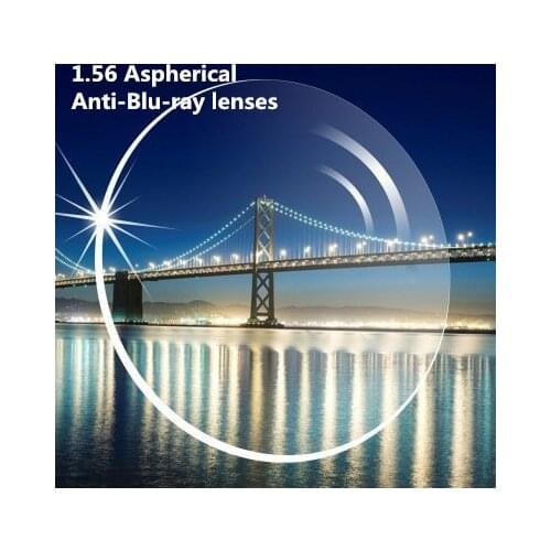1.56 anti blue ray Myopia Reading ASP Single Vision Optical With Lens Cut And Frame Fitting Service Computer Lenses
