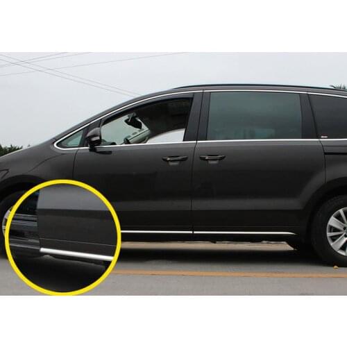 Stainless steel chrome body side moulding trim side door trims 4pcs/set For sharan 2013-2019