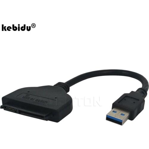 Kebidu USB 3.0 to Sata 2.5 inch Hard Drive HDD SSD DVD CD Rom Adapter Converter Serial ATA Cable For Laptop Optical