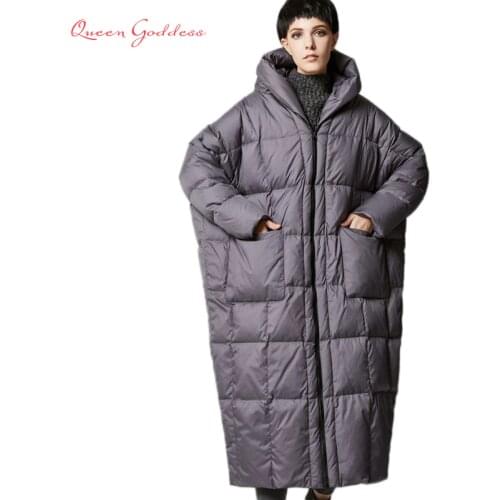 2020 version of the type of casual loose cocoon jacket thick long sleeve hooded winter women down jacket XS-7XL big pocket