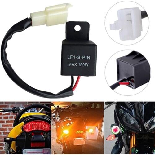 Motorcycle Electronic LED Flasher Relay LED Signal Lamp Turn Signal Bulbs LED Turn Indicator Light Side Lamp Marker Light