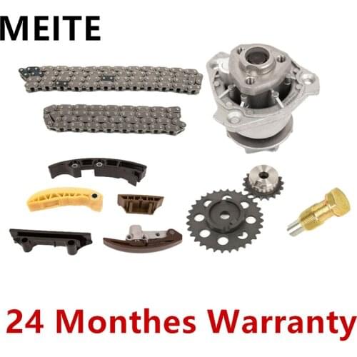 Engine Timing Chain Tensioner+ Water Pump Set For Audi Q7 3.6L 2008-2013 For For VW Touareg Passat 03H109503 03H109465 066109570