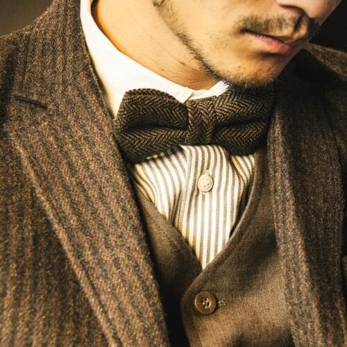 New Free Shipping casual Mens male Plaid Bow Tie Retro British Fashion Wedding Bow Tie Bow Plaid necktie