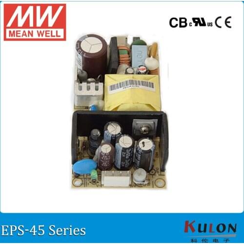 Original MEAN WELL EPS-45-12 12V 3.75A 45W meanwell PCB type Power Supply open frame EPS-45