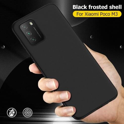Poco M3 Pro 6.5 inch Frosted Soild Color TPU Back Cover For Xiaomi Poco M3 Pro Silicon Soft Case For Xiaomi Poco M3 Pro 5G Shell