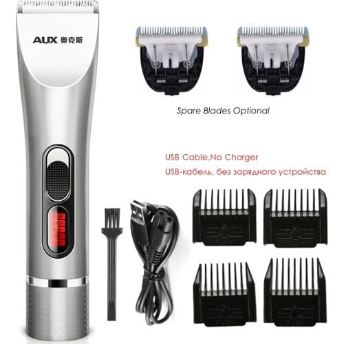 Professional Electric Hair Clipper Rechargeable Hair Trimmer Lithium LED Display Hair Cutting Machine To Haircut Beard Trimmer