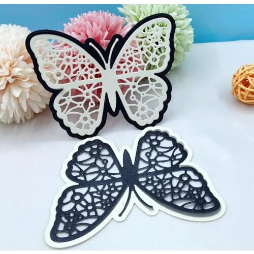 Butterfly Cutting Die Frame Branch Fustelle Metal Dies For Scrapbooking Album Paper Cards Decorative Crafts Embossing Folders