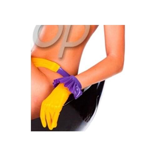 Sexy rubber latex wrist gloves