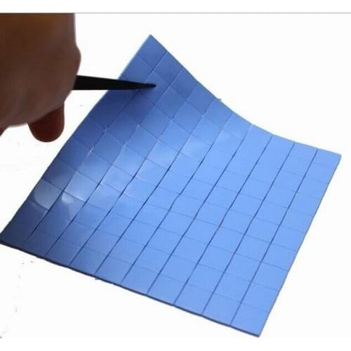 New 100pcs 10mm*10mm*0.5mm Thermal Pad GPU CPU Heatsink Cooling Conductive Silicone Pad high quality