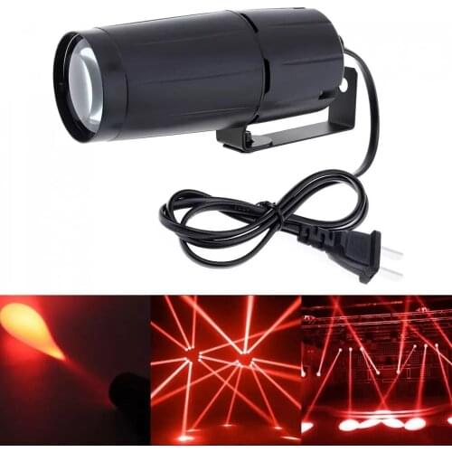 LED 3W Mini Spotlight Beam Pinspot Light Super Bright Lamp Mirror Balls Disco Stage Lighting Effect For KTV DJ Party Dropship