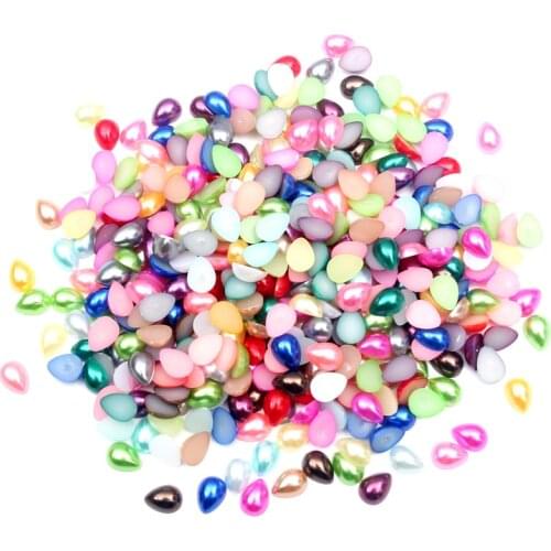 LF 500Pcs Mixed Pearl Decoration Craft Flatback Cabochon Embellishments For Scrapbooking Kawaii Cute Diy Accessories