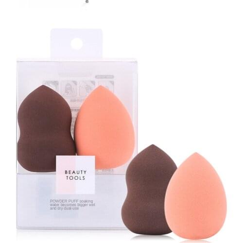 2Pcs Cosmetic Puff Water Drop Makeup Sponge Professional Cosmetic Puff For Foundation Concealer Cream Make Up Soft Water Sponge