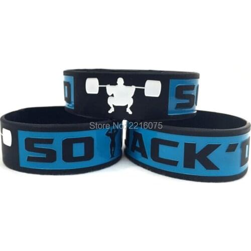 300pcs One Inch CrossFit AthleticEdge So Jack'd wristband silicone bracelets free shipping by DHL express