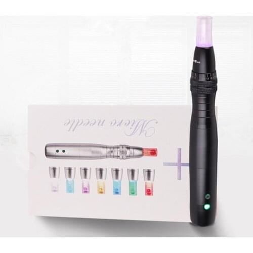 Anti-aging Wireless 7 Colors LED Photon Electric Micro Needle Derma Pen Facial Care Tool Skin Rejuvenation Acne Scar Removal
