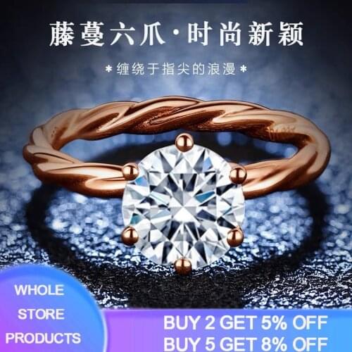 Brand Promise Ring Real 100% 925 Sterling Silver Diamond Engagement Wedding Band Rings for Women finger jewelry