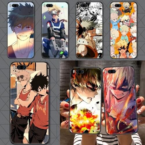 Bakugou Katsuki Anime Phone case For Xiaomi Mi Max Note 3 A2 A3 8 9 9T 10 Lite Pro Ultra black tpu coque fashion bumper silicone