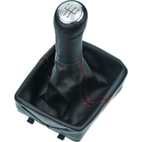 5 Speed Gear Shift Knob Lever Cover For Volkswagen Polo 9N 9N2 9N3 2001-2009 Manual Transmission Shifter Cover