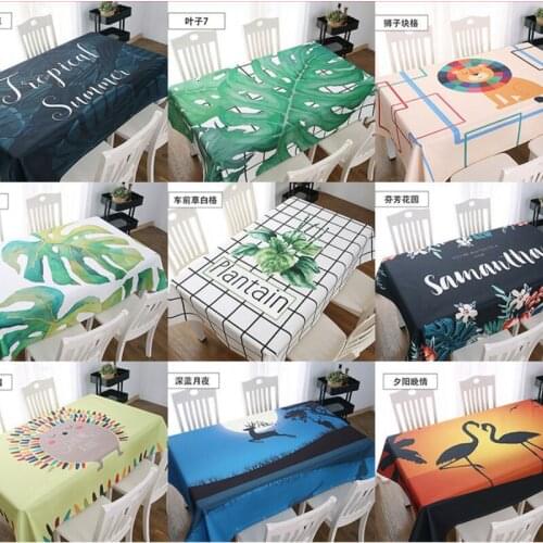 Plaid Decorative Tablecloth Waterproof Oilproof Thick Rectangular Wedding Dining Table Cover Tea Cloth