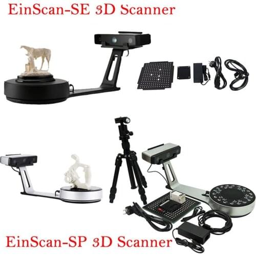EinScan-SP EinScan-SE Shining Industrial 3D Scanner Handheld Portable Desktop High accuracy Fast Scanning Speed Turntable color