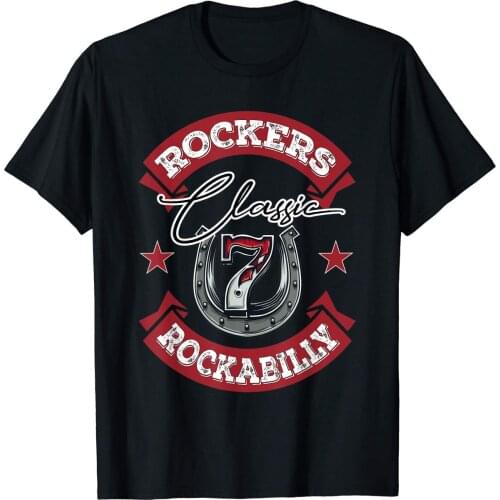 50S Rockabilly Clothing Swing 1950S Greaser Rocker Shirt 2019 Summer High Quality MenS Street Style Men Printing On T Shirts