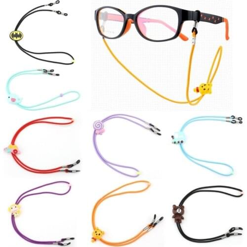Imixlot Cute Cartoon Nylon Elastic Sunglasses Chain For Child Eyewear Cord Kids Glasses Neck Strap Eyeglass Holder Band Strap