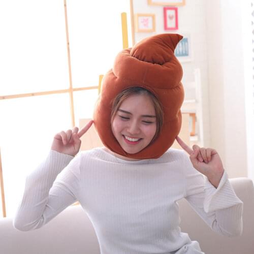 Poop Hat Brown Funny Headwear For Party Unisex