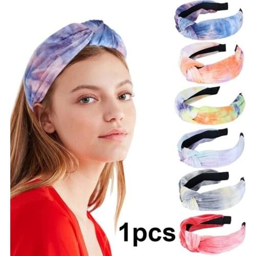 Summer Knot Hairband Handmade Knotted Headband Women Hair Accessories Makeup Head Band 2020 Fashion Hair Ties