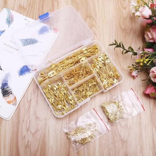 7 Sizes Assorted Safety Pins Metal Clips Brooch DIY Sewing Apparel Accessories