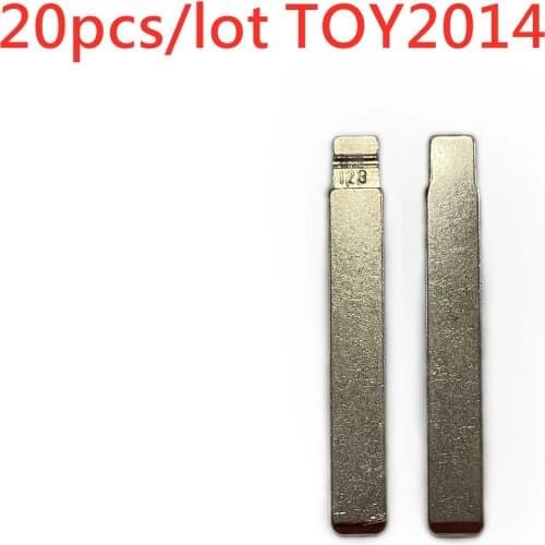 20pcs/lot #123 TOY2014 Metal Blank Uncut Flip KD VVDI Remote Key Blade for TOYOTA New Models COROLLA LEVIN