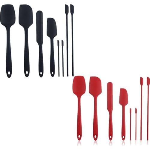 Silicone Spatula Set of 8,Heat Resistant Spatula Kitchen Utensils, One Piece Design Spatulas for Nonstick Cookware