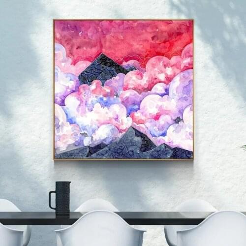 Canvas Wall Art Nordic Style HD Prints Abstact Landscape Poster Home Decoration Painting Modular Pictures Bedroom Decor