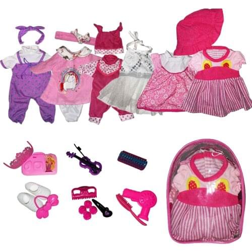 Girls Doll Clothes Fit 11 Inch 28 Cm 6Pcs Set Doll Accessories Born Babies Doll Clothes For Baby Birthday Festival Gift HC0062