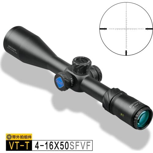 Tactical Sight FFP Riflescope 4 16x50 Discovery First Focal Plane with Camera Phone Adapter .338 Shockproof