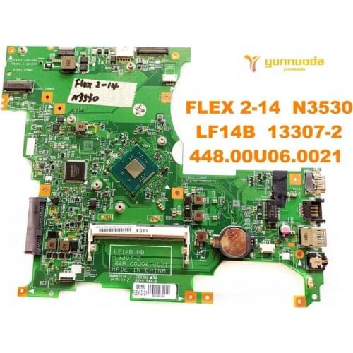 Original for Lenovo FLEX 2-14 laptop motherboard FLEX 2-14 N3530 LF14B 13307-2 448.00U06.0021 tested good free shipping
