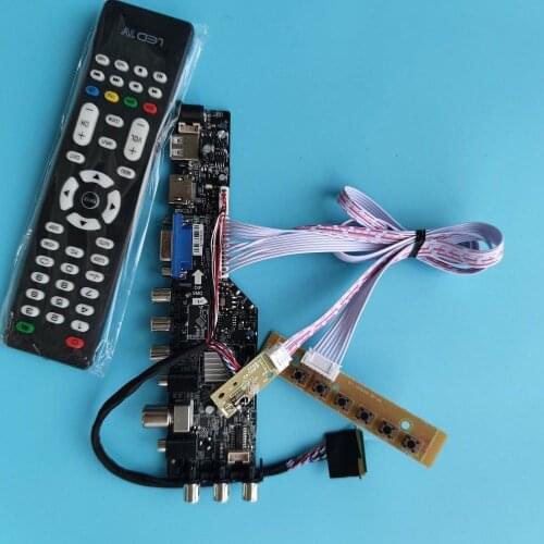 For LP101WHZ(TL)(B5)/(TL)(P1) 1366X768 VGA AV TV DVB-T DVB-T2 remote controller board digital LED USB HDMI-compatible panel