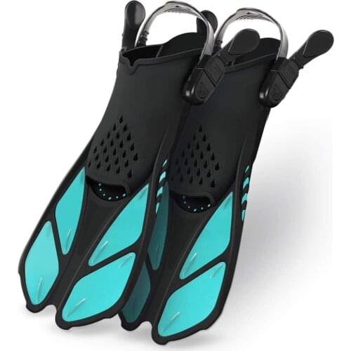 Adjustable Swimming Fins Adult Snorkel Foot Flippers Diving Fins Beginner Water Sports Equipment Portable diving Flippers Child