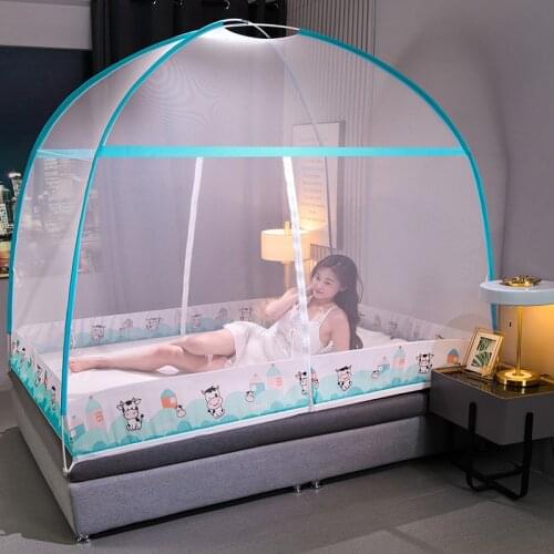 Mongolian Yurt Mosquito Net Summer Portable Square Foldable Mosquito Control Mosquito Net Lightweight Outdoor Camping Tent Sleep