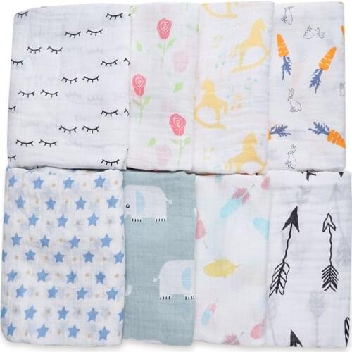 Dropshipping Infantil Baby Blankets Newborn Photography Props Multiuse Diapers Feeding Scarf Swaddle Baby Bath Towel Baby Stuff