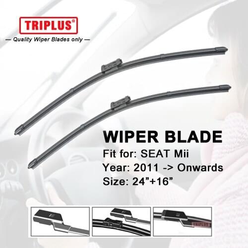 Wiper Blade for SEAT Mii (2011-Onwards) 1set 24"+16"