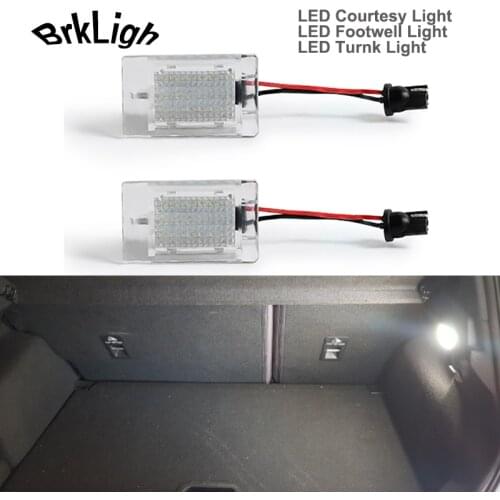 2Pcs LED Courtesy Footwell Light Luggage Compartmeng Lamps For Ford Focus Escort Figo Cougar Fusion Galaxy Mondeo Puma Sierra