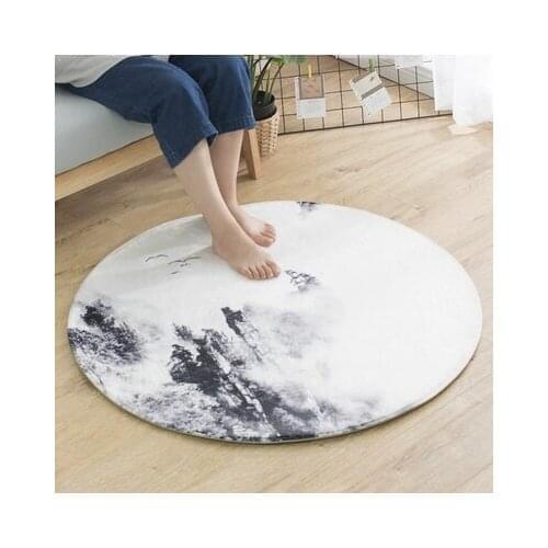 Three modern new Chinese round carpet Chinese suede mat bedroom living room chair rocking chair cushion atmospheric landscape